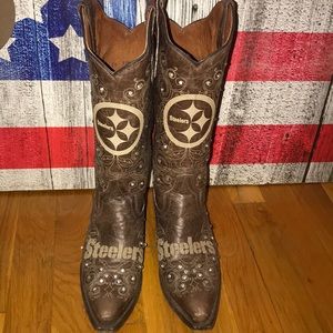 Pittsburgh Steelers Cowboy Boots